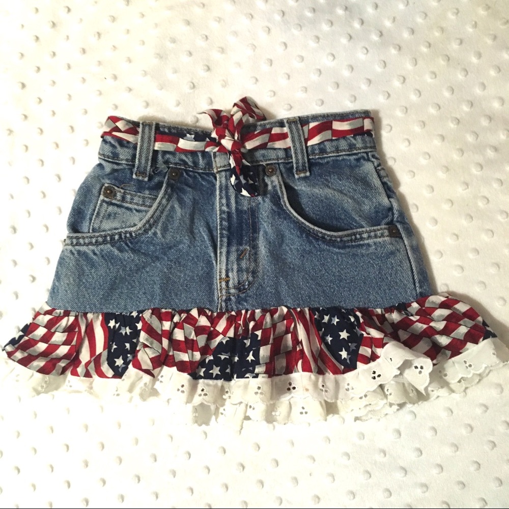 4th of July Jean skirt